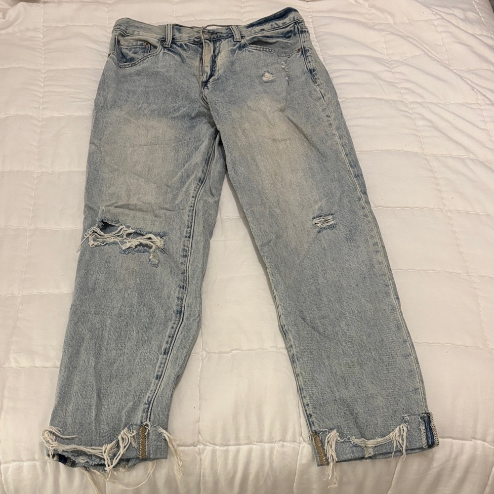 Pistola Light Blue Distressed Boyfriend Jeans